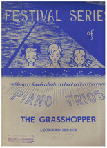 The Grasshopper Sheet Music Leonard Isaacs Festival Series Of Piano Trios - $6.85