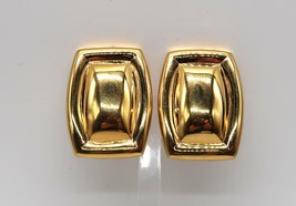 Vtg Monet Statement Gold Tone Clip-on Earrings - $12.00