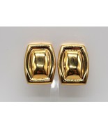 Vtg Monet Statement Gold Tone Clip-on Earrings - $222.74 MXN
