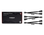 Noctua NA-SYC1 chromax.Black, 4 Pin Y-Cables for PC Fans (Black) - $21.99