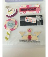 Miss Elizabeths Scrapbook Embellishments Small Set Happy Birthday Party ... - £4.47 GBP