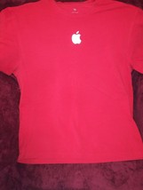 Apple Brand Employee  Red Short Sleeve T Shirt Size XL - $22.87