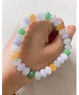 Type A Myanmar Colorful Icy Jadeite Jade Bracelet Grade A Colorful Jade ... - $196.00
