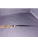 Vintage J A Bomschaft 14&quot; Bread Knife Stainless Steel With Wood Handle - $3.29 CAD