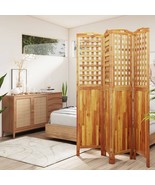  4-Panel Room Divider 63.8&quot;x0.8&quot;x70.9&quot; Solid Wood Acacia - $259.16 CAD