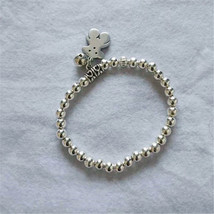 Couple fashion vintage antique silver color bell bracelets for women jewelry vin - £14.10 GBP