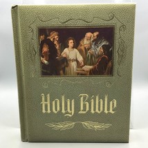 Vintage Bible Neuf &amp; Vieux Testaments Heirloom Rouge Lettre Maître Référence - £76.16 GBP