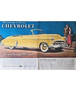 Chevrolet Most Beautiful Buy Feast your eyes 2-Page print 1949 Vintage P... - $14.32