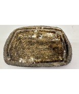 Vintage Small Handbag Purse Gold Sequence And Beads Made In Czechoslovakia - €11,08 EUR