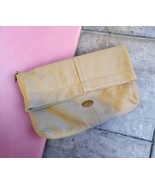 Fossil Quinn Ivory Pebbled Leather Foldover Hobo Bag SHB6322 *NO HANDLE ... - $67.66 CAD