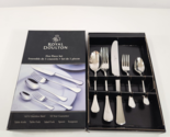 Royal Doulton 5 Piece Flatware Set Fork Spoon Classic Stainless Steel NE... - $48.37