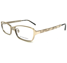 Burberry Eyeglasses Frames B1272TD 1002 Shiny Gold Nova Check Titanium 5... - £96.99 GBP