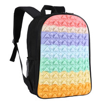 2022 New Push Bubble Backpack 16 Inch Large School Bag for Kids Decompression De - £68.85 GBP