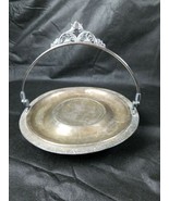 ANTIQUE PAIRPOINT Mfg SILVERPLATE BRIDES BASKET CENTER BOWL CANDY DISH w... - $37.99