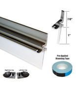 Gordon Glass® 25&quot; Chrome Framed Shower Door Replacement Drip Rail with Viny - $803.68 MXN
