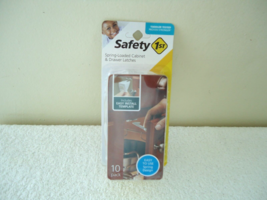 &quot; NIP &quot; Safety 1st 10 Pack Spring Loaded Cabinet &amp; Drawer Latches &quot; BABY... - $10.39