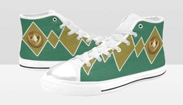 KIDS Green Mighty Morphin Dragonzord Power Coin High Top Shoes - £46.92 GBP