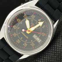Vintage Seiko 5 Automatic 7009A Japan Mens Black Dial Watch 621a-a413401-6 - £32.06 GBP
