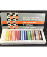 Ferrario Art Pastel Square Colored Clay Chalks - 18 Assorted Colors Pre-... - $18.79