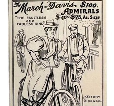 Shattuck Bicycles March Davis Admirals 1897 Advertisement Victorian ADBN1LLL - £11.78 GBP