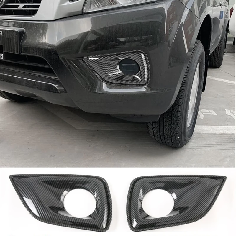 for Nissan Navara NP300 2016-2021 Carbon Fibre Car Front Fog Light Lamp - $28.17