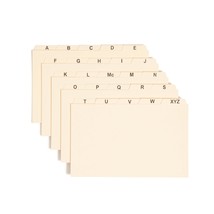 Smead Card Guide, Plain 1/5-Cut Tab (A-Z), 8&quot;W x 5&quot;H, Manila, 25 per Set... - $277.07 MXN