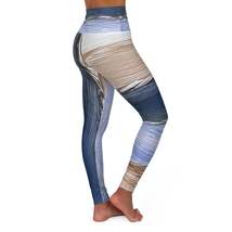 Womens High-waist Fitness Legging Yoga Pants, Rustic Hues Pattern - £39.91 GBP