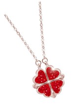 FLOWER CZ NECKLACE FOR WOWEN - $47.83