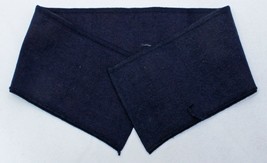 Rugby Knit Shirt Collar Navy 3.5&quot; x 19&quot; Self-Finished Hemmed Ribbed Trim... - £3.16 GBP