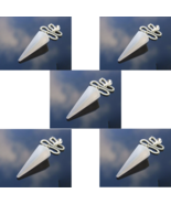 Bulk 5 Pcs Natural Selenite Gemstone Dowsing Pendulums - $915.99 MXN