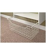 Easy Track Hanging Wire Basket, 12&quot;, White - $1,187.44 MXN