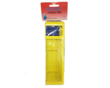 VINTAGE REGENT DOUBLE TIER PLASTIC PENCIL BOX YELLOW &amp; GREEN CLEAR TOP P... - $27.55