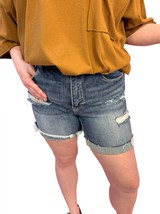 Risen high rise cuffed shorts in Medium Wash - size S - $40.59