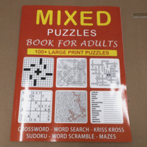 Mixed Puzzles Book for Adults Large Print NEW - £14.16 GBP