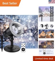 Elegant Snowflake Projection Lights for Indoor and Outdoor Christmas Cheers - $49.50