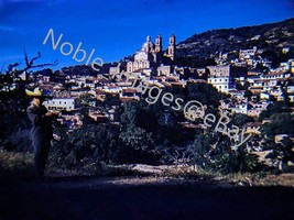 1955 Taxco view from Hillside Santa Prisca Mexico Red Kodachrome 35mm Slide - £4.35 GBP