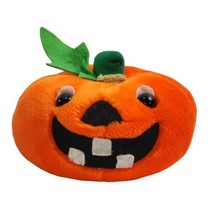 Vintage America Wego Plush Pumpkin Stuffed Halloween Jack-O-Lantern 7&quot; - £8.58 GBP