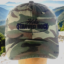 Hike Starved Rock State Park (IL) Cammo Strapback Adjustable Cap Hat - £7.02 GBP