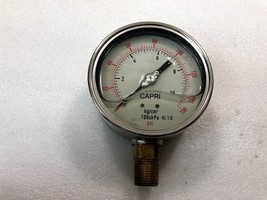 Capri Pressure Gauge E1403450990 kg/cm2 100xkPa KI. 1.0 Psi Oil Filled - £235.75 GBP