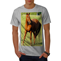 Wellcoda Horse Wild Photo Mens T-shirt, Strong Graphic Design Printed Tee - £14.84 GBP+