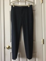 Banana Republic Martin Fit Blue Ankle Dress Pants Women&#39;s Size 2 wool sp... - $13.85