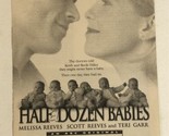 Half Dozen Babies Tv Guide Print Ad Melissa Reeves Scott Reeves Teri Gar... - $5.93