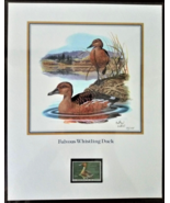 1986 Fulvous Whistling Duck Stamp Collector&#39;s Art Panel Signed by Don Ba... - £97.63 GBP