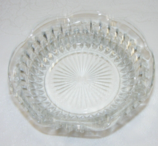 Vintage Crystal Nut Candy Bowl Ashtray Diamond Pattern 13-c - $553.18 MXN