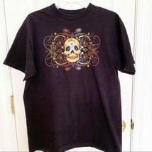 Billabong Multicolor Embroidered Skull Graphic Tee - £18.47 GBP