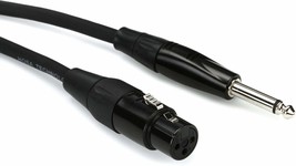 Hosa HMIC-010HZ Pro Microphone Cable, REAN XLR3F to 1/4 Inches TS, 10 Feet - $21.08