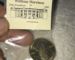 William Harrison 9 Th president 1841 coin ,token ,collection Gold 28mm A2 - $3.91