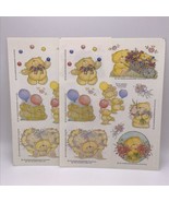 Vintage 1994 Hallmark Teddy Bear Stickers Lot Of 2 Sheets Andrew Brownsw... - £9.39 GBP