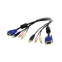 Startech.Com USBVGA4N1A6 6 Ft 4-IN-1 USB-VGA And Audio Kvm Cbl - £42.84 GBP