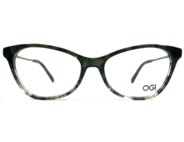 OGI Eyeglasses Frames 9126/2314 HERITAGE Gray Green Cat Eye Full Rim 50-16-140 - £100.98 GBP